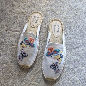NEW SOLUDOS + BoapBap women's Embroidered Espadrilles Mules